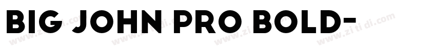 BIG JOHN PRO BOLD字体转换